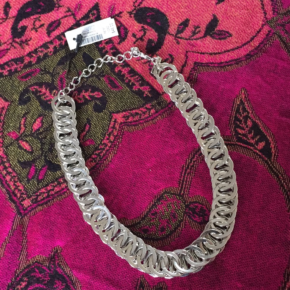 WHBM Silver Chain Choker